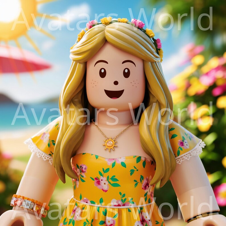 5 cheerful Summer Girl Roblox Profile Pictures / Game Avatar / Social ...