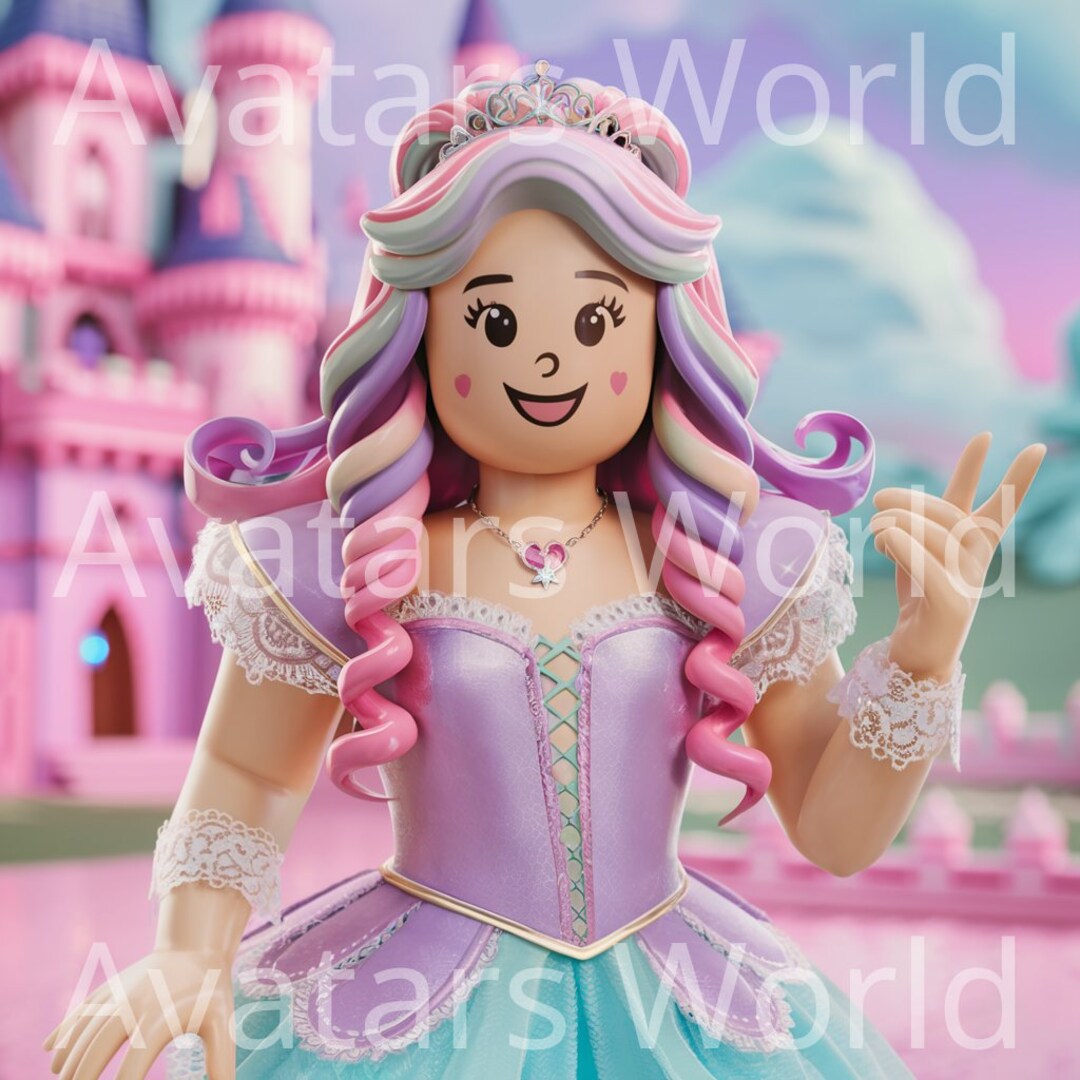 4 pastel Princess Roblox Profile Pictures / Game Avatar / Social Media ...