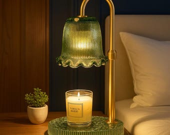 Dimmable Candle Warmer Lamp, Adjustable Height, Timer