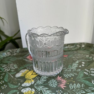Queen Victoria 1887 Golden Jubilee Small Pressed Glass Jug
