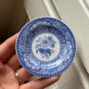 Vintage Spode Blue Room Collection Trinket Dish: Georgian Series Mini Plate