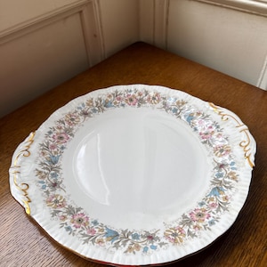 Beautiful Paragon Meadow Vale China Cake Plate, Vintage Floral Cake Plate