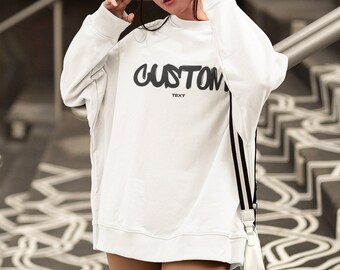 Personalized Hand-Knit Sweater, Custom Embroidered Artisanal Comfort, Unique Gift for Style Lovers