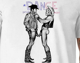 Séditionnaires Cowboys nus Dance Sex Malcolm Maclaren McLaren Vivienne Westwood T-shirt Gildan Softstyle T-shirt Punk rock and roll Cadeau amusant