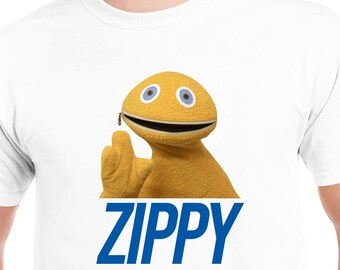 Zippy from Rainbow T-Shirt comedy Gildan Softstyle Tshirt Bungle George Geoffrey Parody Fun Gift Novelty Tee TV BBC Rod Jane Freddy