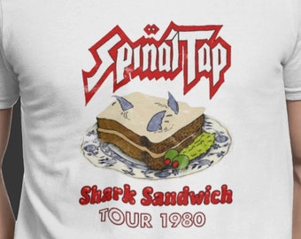 Spinal Tap Hai Sandwich T-Shirt Unisex Gildan Softstyle Schwarz TShirt Rock n Roll Film Spaß Geschenk 70er 80er Jahre Parodie T-Shirt Metal