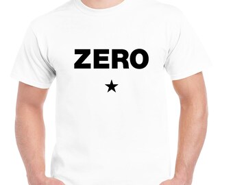 Zero Logo Star Classic T-Shirt Unisex Gildan Softstyle Tshirt Skate Street Punk Smashing Pumpkins Sid Toy Story Tee Skateboard White Black