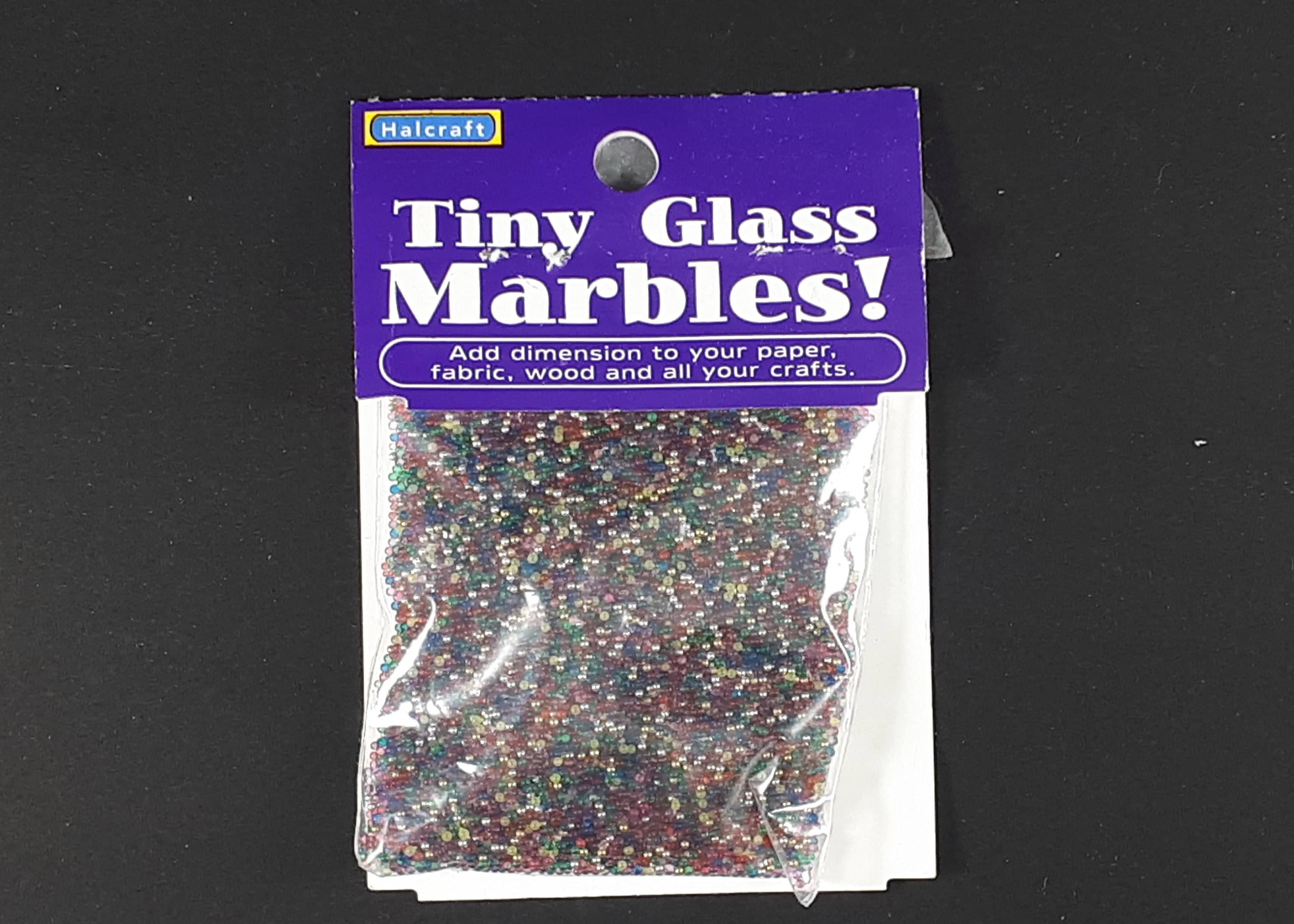Tiny Glass Marbles!; Two Packages of Very Small Glass Beads for Crafts ...