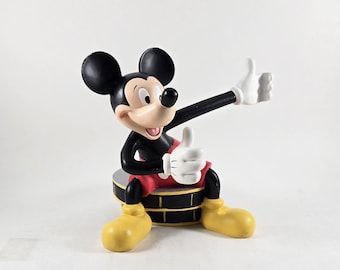 Disney photo frame Mickey holding picture; resin picture frame Mickey Mouse figurine