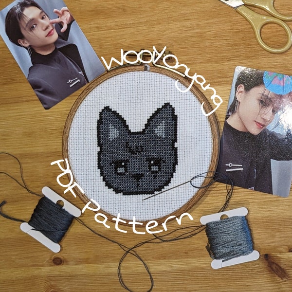 WOOYOnyang Cross Stitch Pattern - Ateez Aniteez