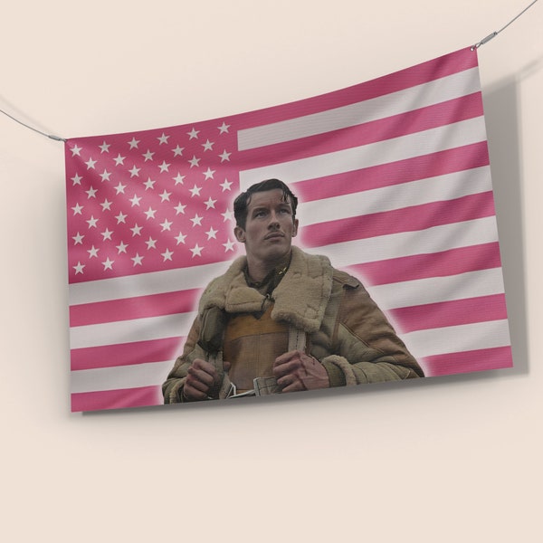 Callum Turner Flag, 3x5 Ft, Callum Turner Wall Decor, Flag For Dorm, Pink America Flag