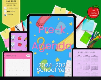 Pre-K Agenda 2024-2025 School Year