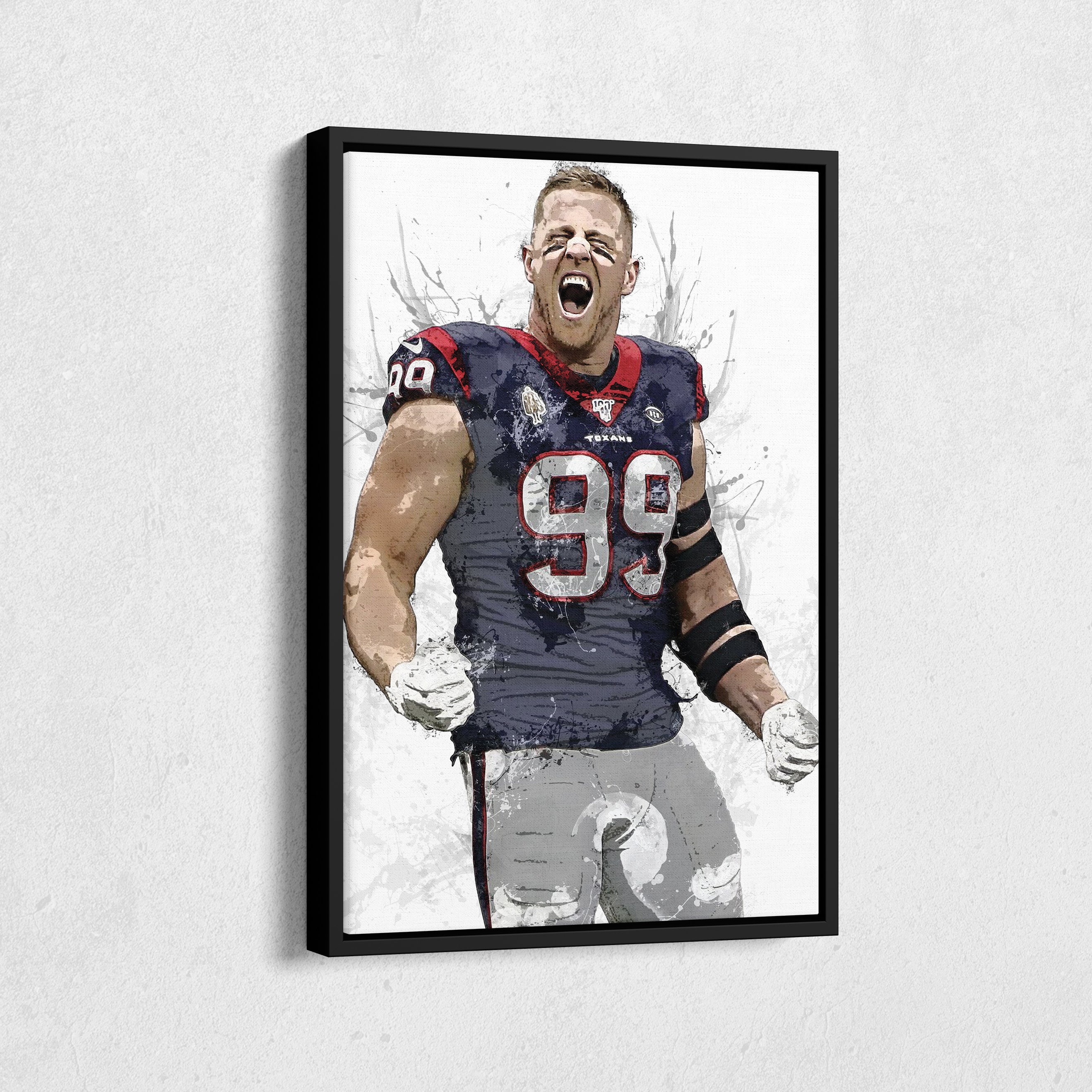 Wallpaper Jj Watt Ii Watt Poster Houston Texans Football Painting