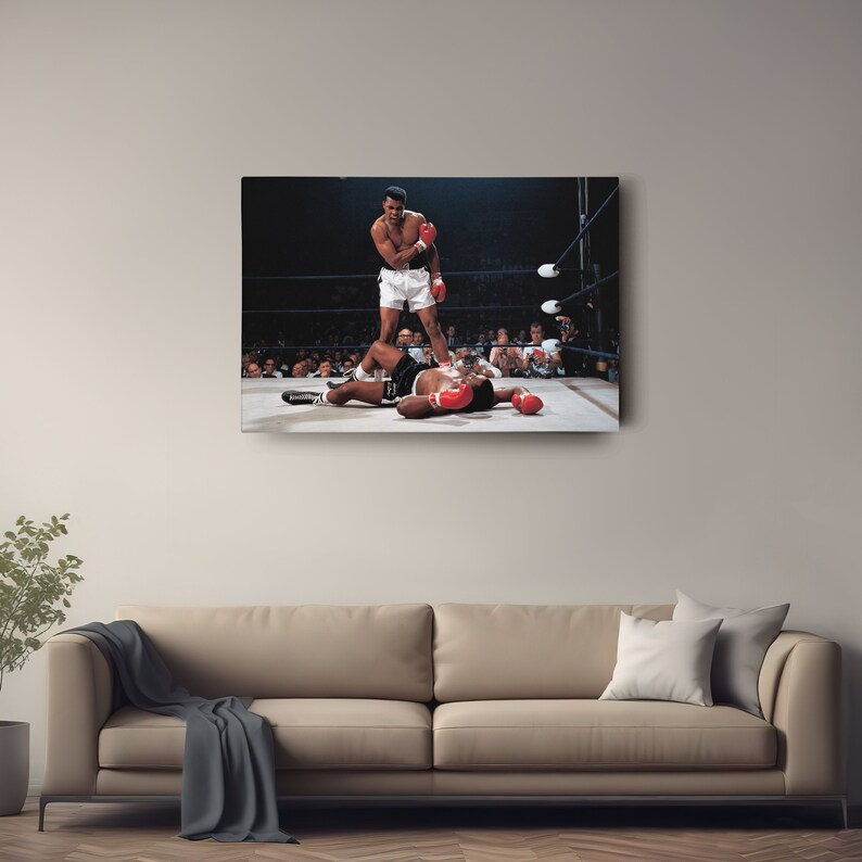 Muhammad Ali vs Sonny Liston Poster Phantom punch Hand Made Posters Canvas Print Wall Art Home Decor image 5