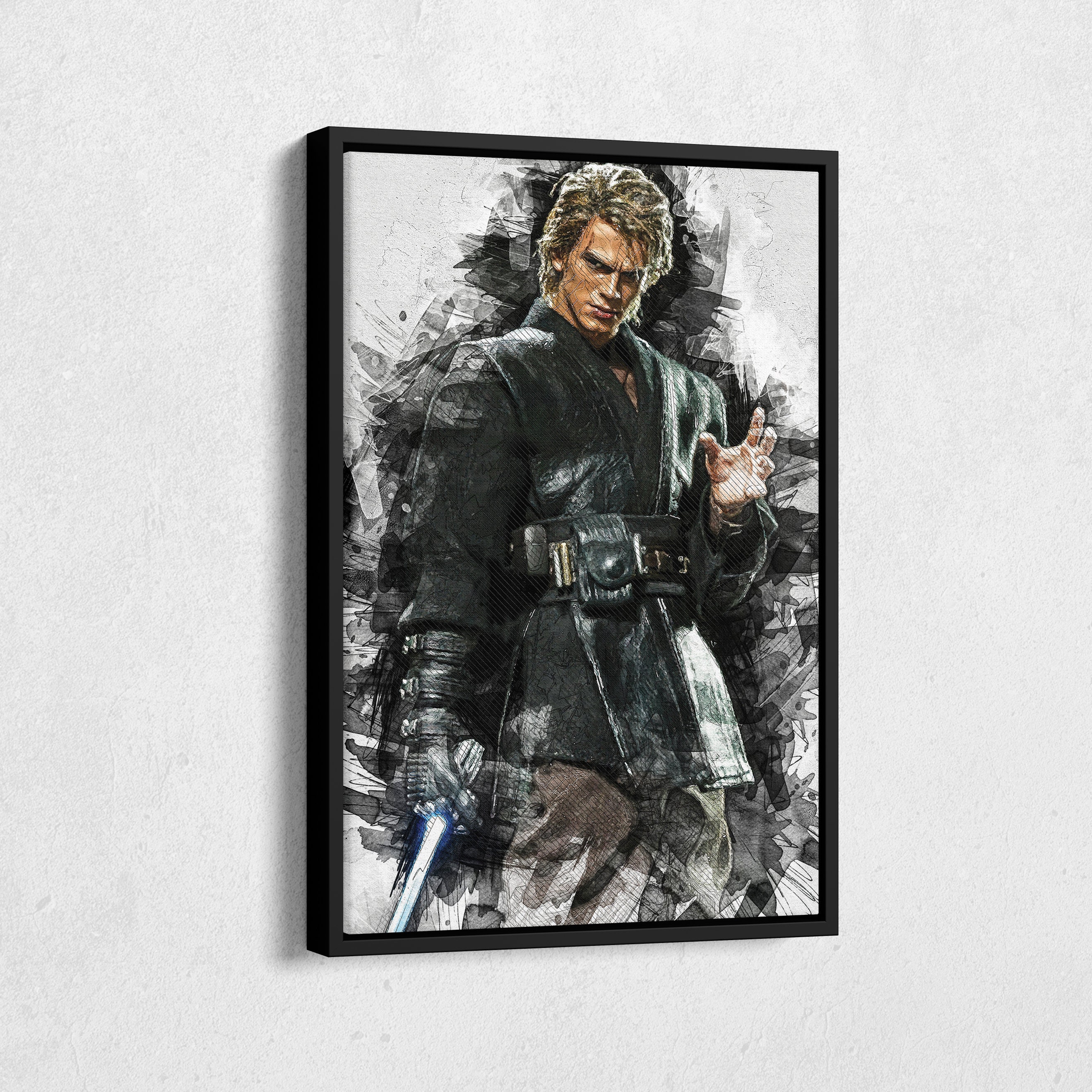 Anakin Skywalker Poster Star Wars Film Schilderij Handgemaakte Posters Doek Kids Wall Art Man Cave Gift Home Decor