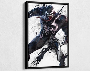 Venom Poster Marvel Superhero Comics Painting Hand Made Posters Canvas Print Kids Wall Art Man Cave Gift Home Decor
