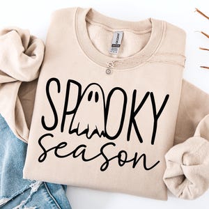 Sweat mignon saison fantasmagorique, sweat Halloween, sweat Halloween femme, pull mignon automne, cadeau pour Halloween, chemise effrayante saison