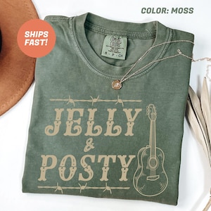 Jelly Roll Posty-shirt, Jelly Roll-concertshirt, post merch, Posty-shirt, western grafisch T-shirt, outfit countrymuziektour, Jelly and Posty
