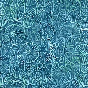 Tonga Batik Splash by Timeless Treasures - Deep Lotus Leaves B2164-DEEP – Batik Fabric