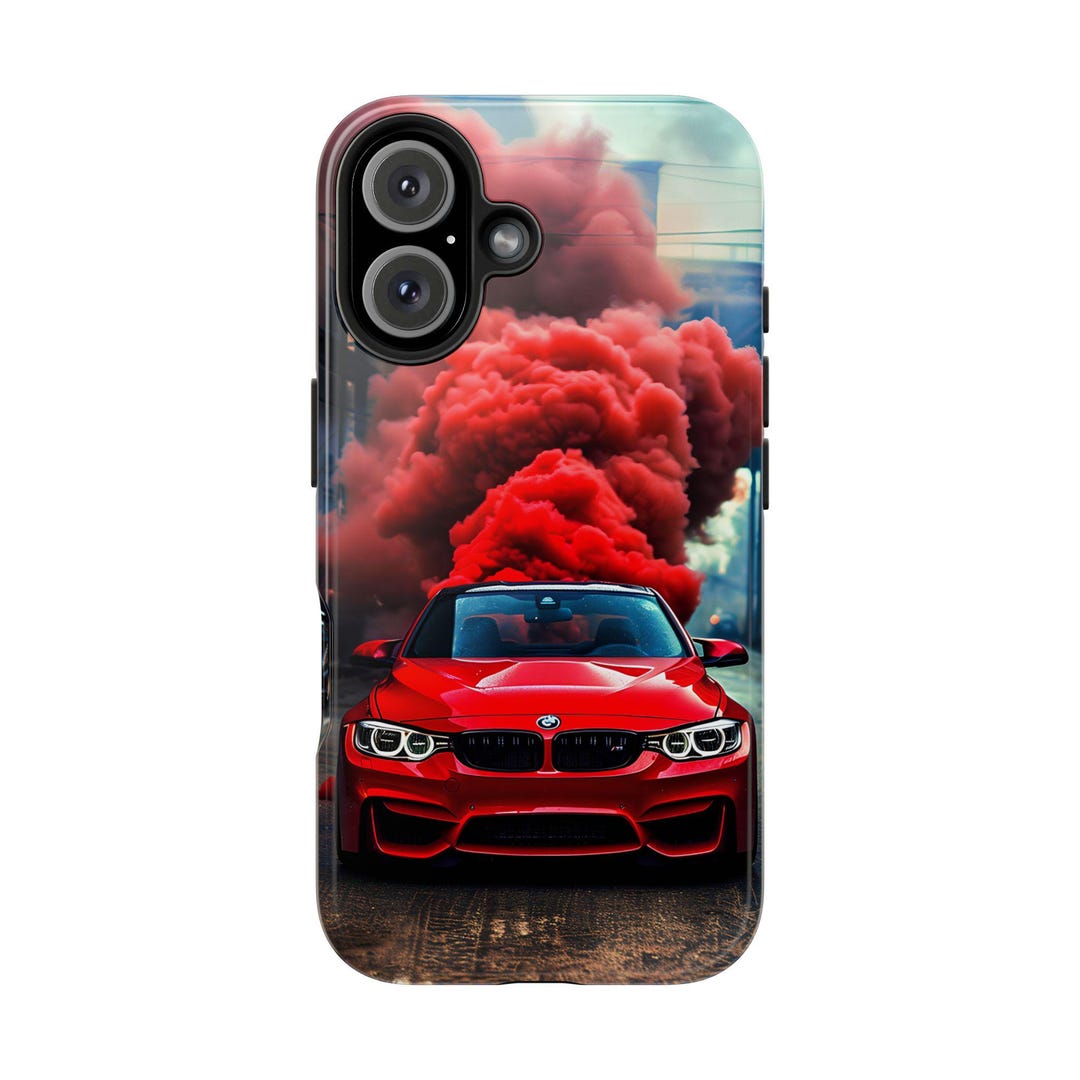 Red BMW Burnout, Tough Case & Slimsnap Case for Iphone, Car Phone Cases — free download