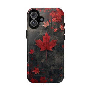 Bring it Home MagSafe® Tough Case, SlimSnap & Tough Cases w/ Wireless Charging Compatibility, iPhone, Canada Flag, 60th Anniversary, Maple