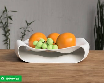 Moderne Schale für Obst // 3D Druck // Obstschale