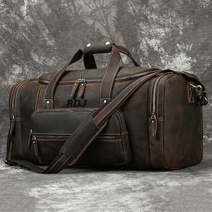 Reisetasche aus Leder, handgefertigter Weekender aus Leder, Turnbeutel, Reisetasche für den Urlaub, Reisetasche, Reisetasche aus Leder für Geschenke für den Bräutigam