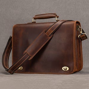 Porte-documents en cuir pleine fleur pour homme, sac à bandoulière, sac à main, sac pour ordinateur portable, sac d'affaires, sac messager pour homme et femme, cadeau personnalisé pour lui