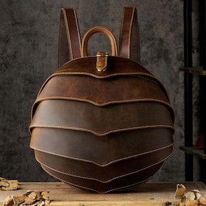 Mochila de cuero, Mochila de cuero para computadora portátil, Mochila de oficina para hombres, Bolso de hombro, Mochila de viaje de cuero de grano completo, Cartera, Mochila, Regalo