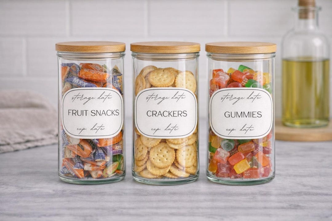 Snack Labels Printable Pantry Snack Labels Printable - Etsy