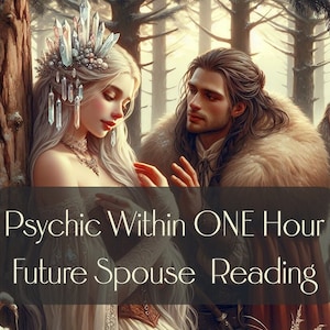 Schnell innerhalb einer Stunde Psychic Beschreiben Sie Ihren zukünftigen Ehepartner, der Notfall so schnell wie möglich liest
