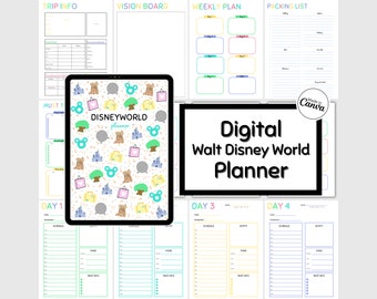 Disneyworld Vacation Planner With 90 Printable Templates for Planning a WDW Vacation Pink - Etsy