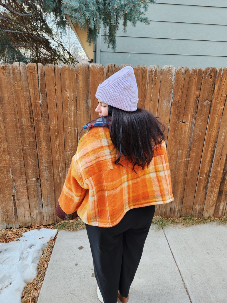 Upcycled Wool Blanket Jacket Etsy