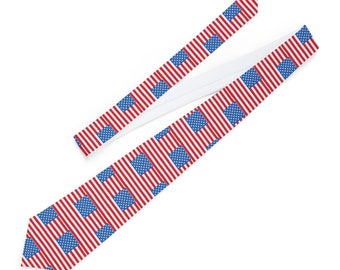 American Flag Fun and Stylish Ties for Men and Women - Perfect for Office or Events