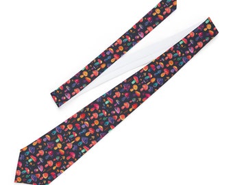 Mushroom Colorful Fun and Stylish Ties for Men and Women - Perfect for Office or Events