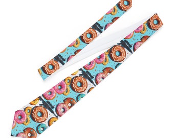 Donuts and Guns Fun and Stylish Ties for Men and Women - Perfect for Office or Events