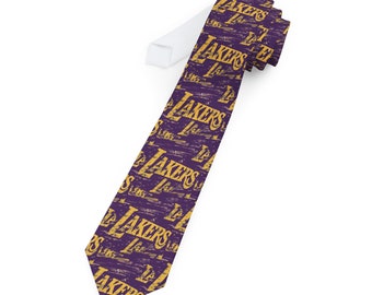 LA Lakers Fun and Stylish Ties for Men and Women Perfect for Office or Events