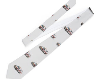 Ambulance EMT Fun and Stylish Ties for Men and Women - Perfect for Office or Events