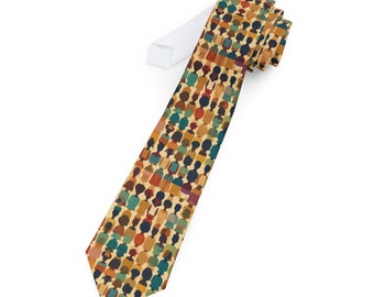 Black Silhouette Fun and Stylish Ties for Men and Women - Perfect for Office or Events