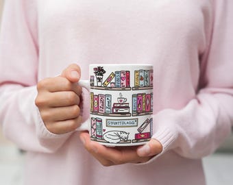 Smut Bücherwurm Kaffee Becher