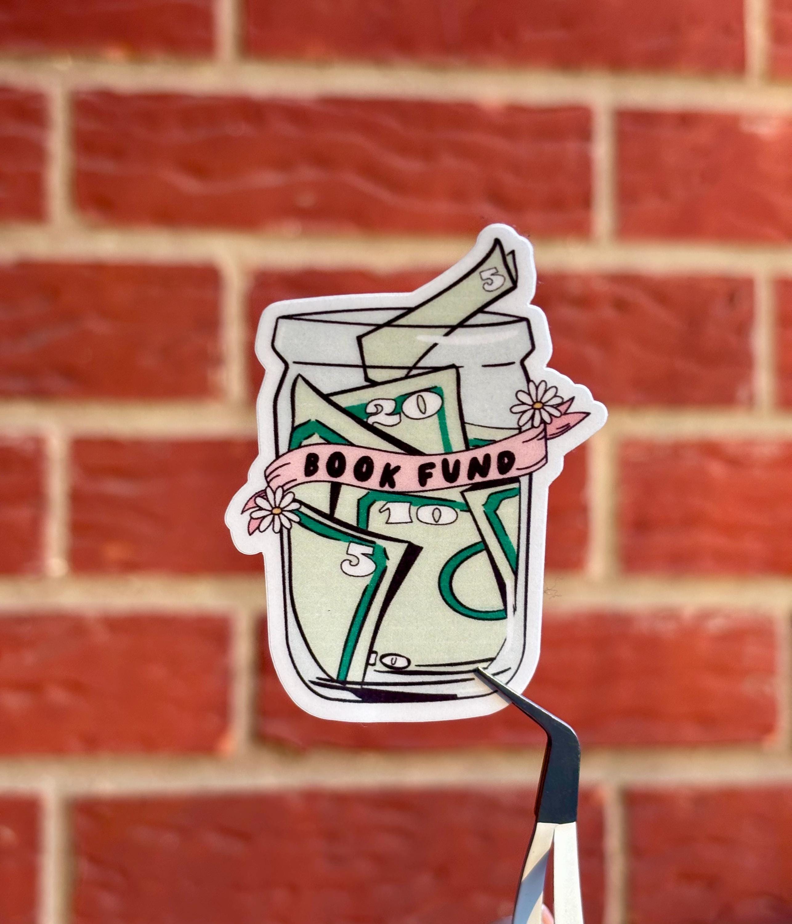 ブックファンドステッカー - Etsy 日本