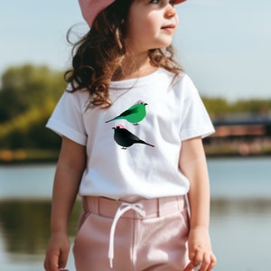 Nerd Bird toddler t-shirt | Shirt with bird pattern | Clothes for twins | Bird nerd shirt | Gift idea for kids | Unique children&#39;s clothes