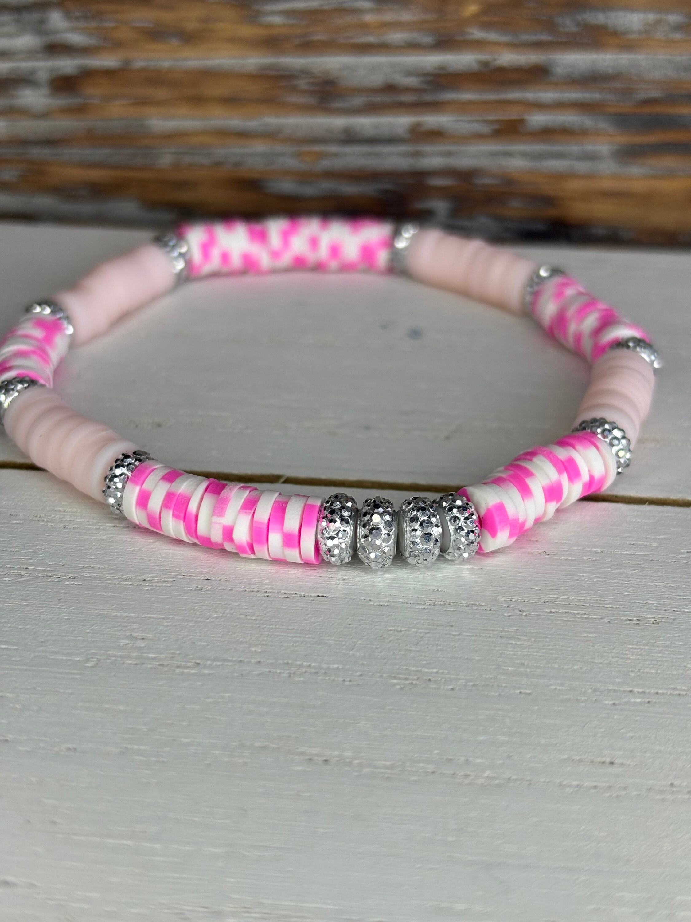 T BRACELET 1.8MM MOP PINK GOLD