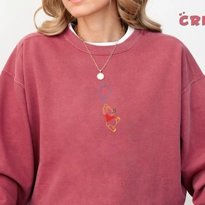 Embroidered Winnie The Pooh Sweatshirt, The Pooh Sweatshirt, Disneyworld Sweatshirt, Disney Family Trip Sweatshirt, Vintage Disney Sweater