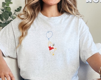 Embroidered Winnie The Pooh T-Shirt, The Pooh Tee, Disneyworld T-Shirt, Disney Family Trip Shirts, Vintage Disney T-shirt