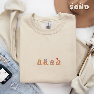 Embroidered Cute Otters Sweatshirt, Funny Otters Sweatshirt, Animal Lovers Sweatshirt, Otters Graphic Sweatshirt, Otters Lover Sweatshirt