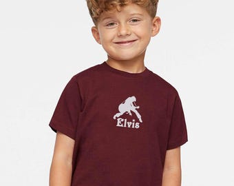 Elvis Presley Embroidered Toddler Shirt, Vintage Rock Baby Onesie, Retro Music Kids Shirt, Rock ’n’ Roll Toddler Sweatshirt, Elvis Kids Tee