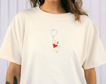 Embroidered Winnie The Pooh T-Shirt, The Pooh Tee, Disneyworld T-Shirt, Disney Family Trip Shirts, Vintage Disney T-shirt, Comfort Color Tee