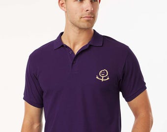 Embroidered Middle Finger Polo Shirt, Stickman Middle Finger Shirt, Fuck Off Polo Tee, Fuck You Shirt, Adult Humor Gift
