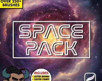 250+ Space Pack | Procreate Galaxy Brushes | Digital Brushes | Brushes for Procreate | Instant Download